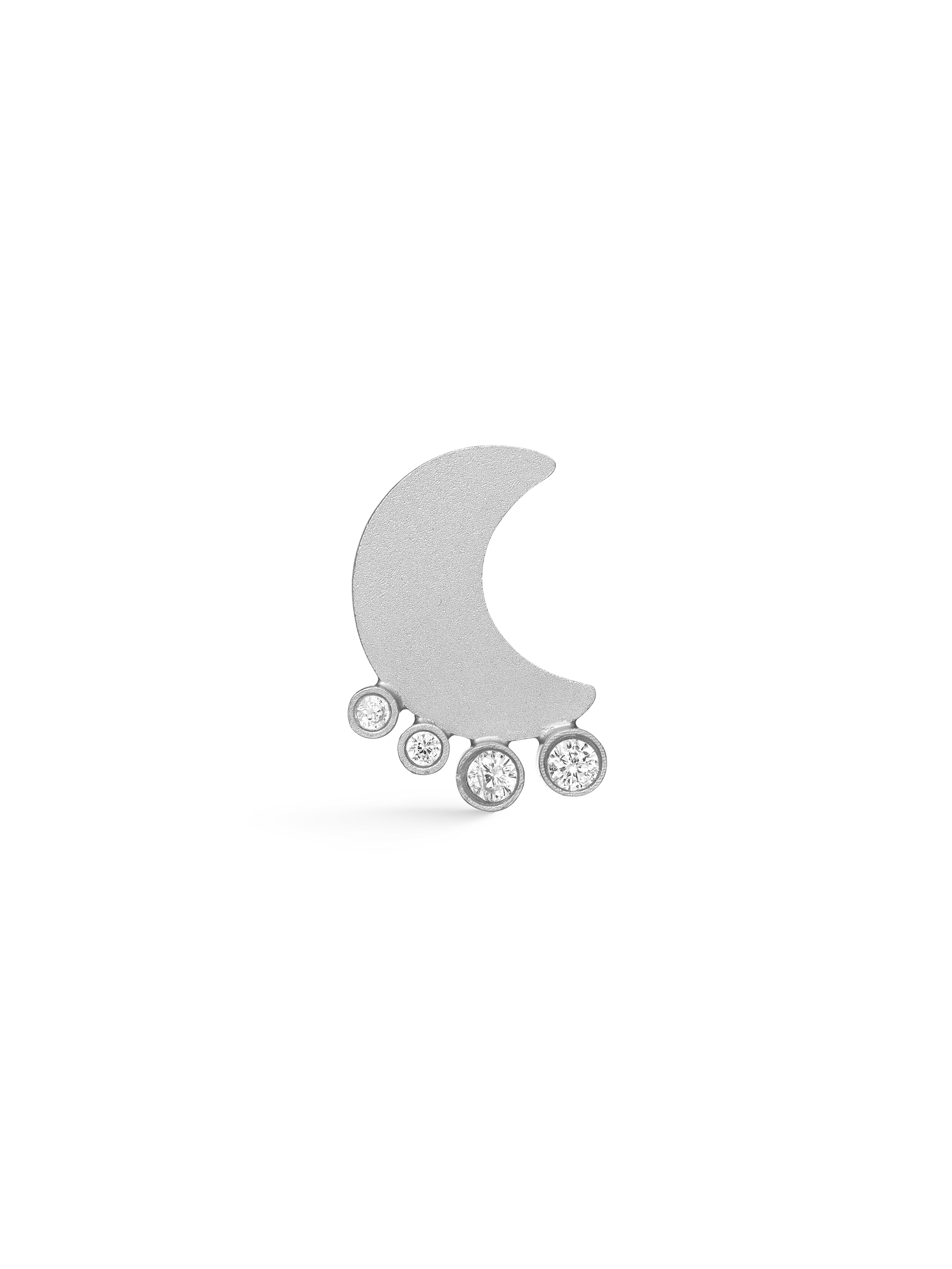 NÜ Moons No. 5 Oorbel Jewellery 022 Silver