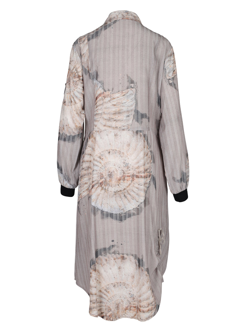 NÜ TIA jurk met fossielen Jurken 125 Seasand mix