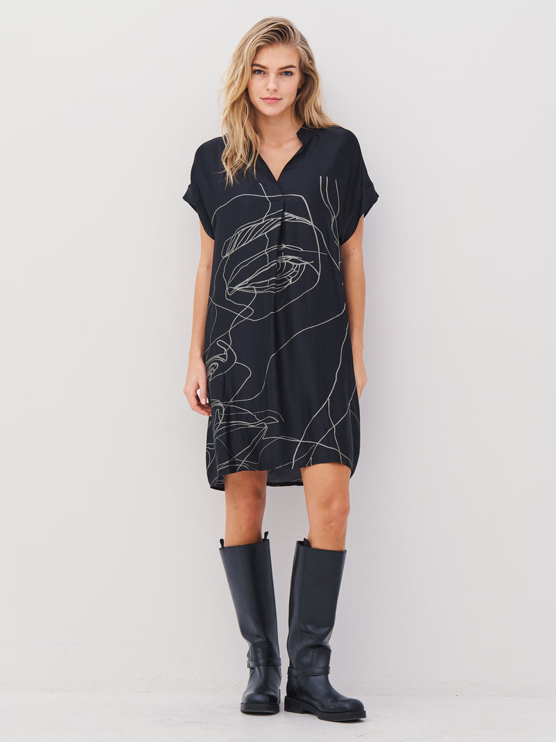 Jurken Jurk Tuniek T Shirt Jurken Dames ASKX Dames S Casual Zomer