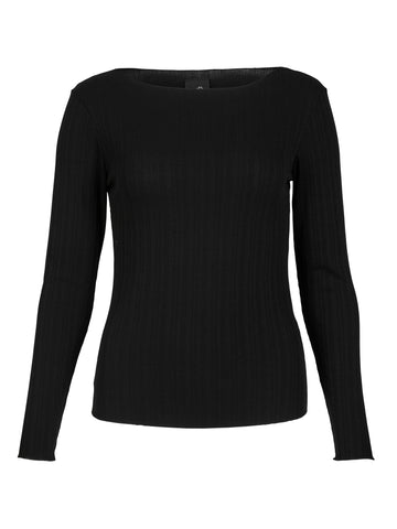 NÜ ABIHA T-shirt Tops en t-shirts Zwart