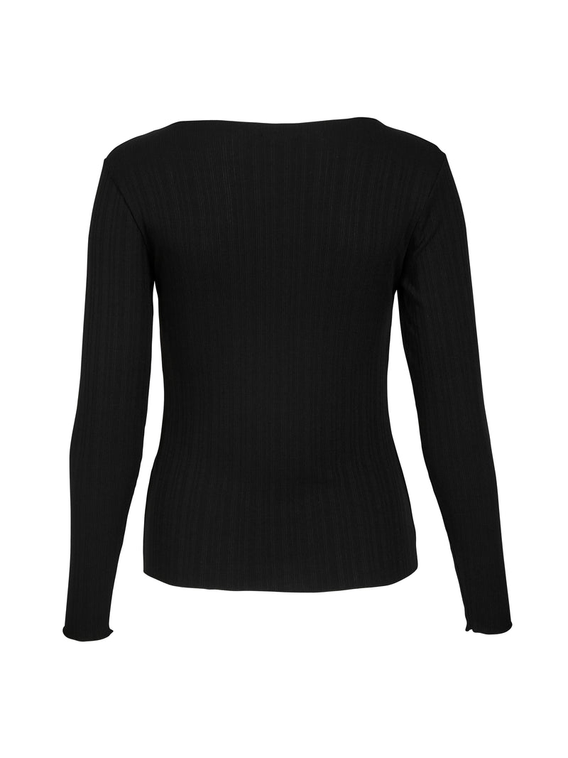 NÜ ABIHA T-shirt Tops en t-shirts Zwart