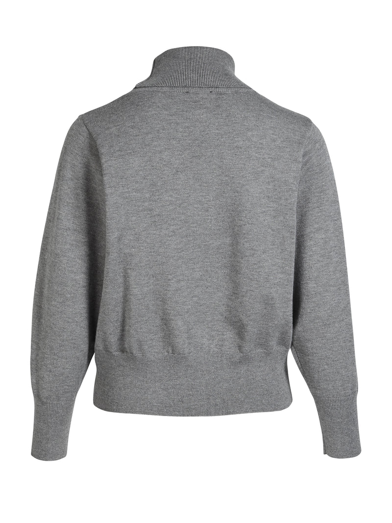 NÜ ADEA gebreide blouse Blouses 901 Grey mix