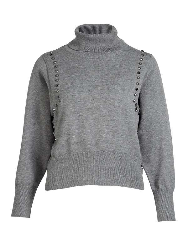 NÜ ADEA gebreide blouse Blouses 901 Grey mix