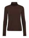 NÜ ADELE coltrui t-shirt Tops en t-shirts 224 Dark Brown
