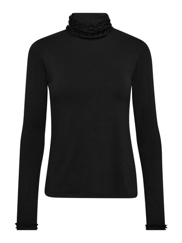 NÜ ADELE coltrui t-shirt Tops en t-shirts Zwart
