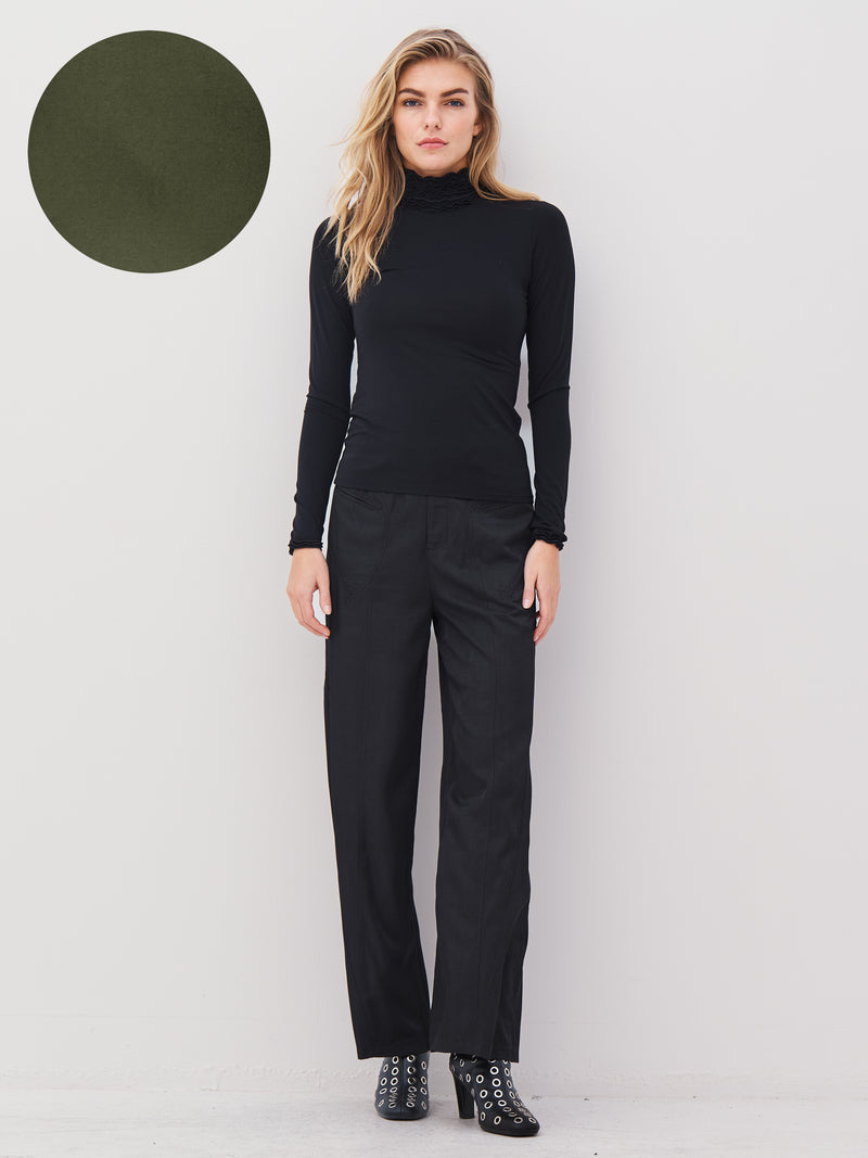NÜ ADELE coltrui t-shirt Tops en t-shirts 393 Army