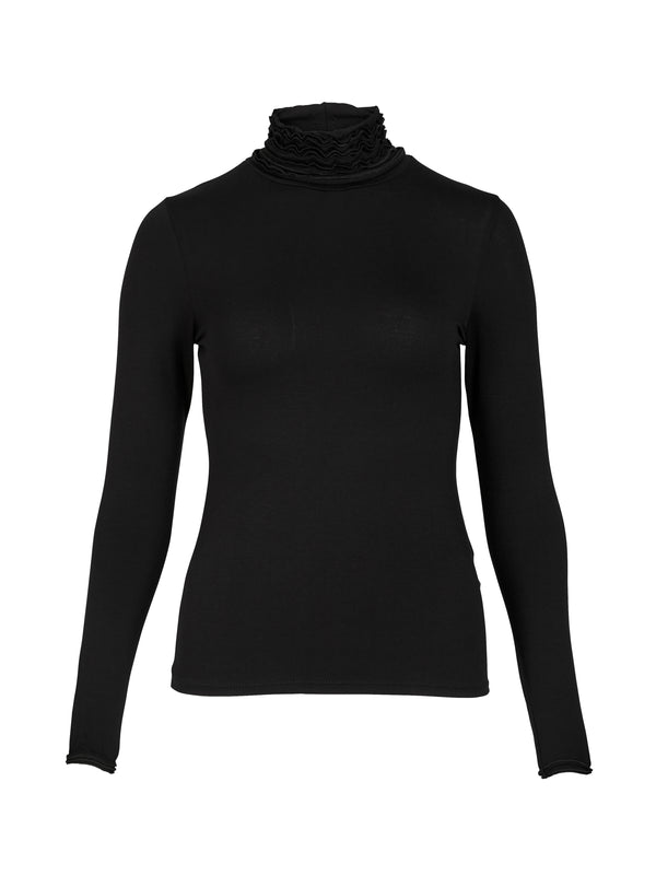 NÜ ADELE coltrui t-shirt Tops en t-shirts Zwart