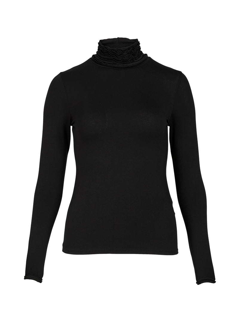 NÜ ADELE coltrui t-shirt Tops en t-shirts Zwart