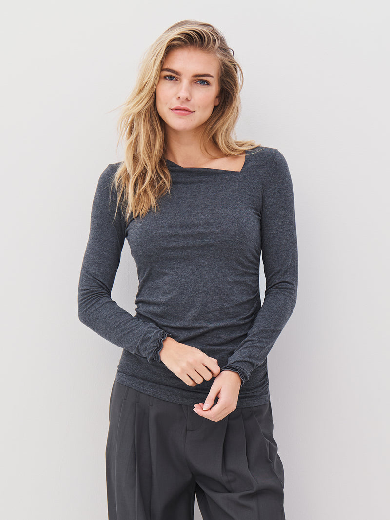 NÜ ADELE shirt Tops en t-shirts 901 Grey