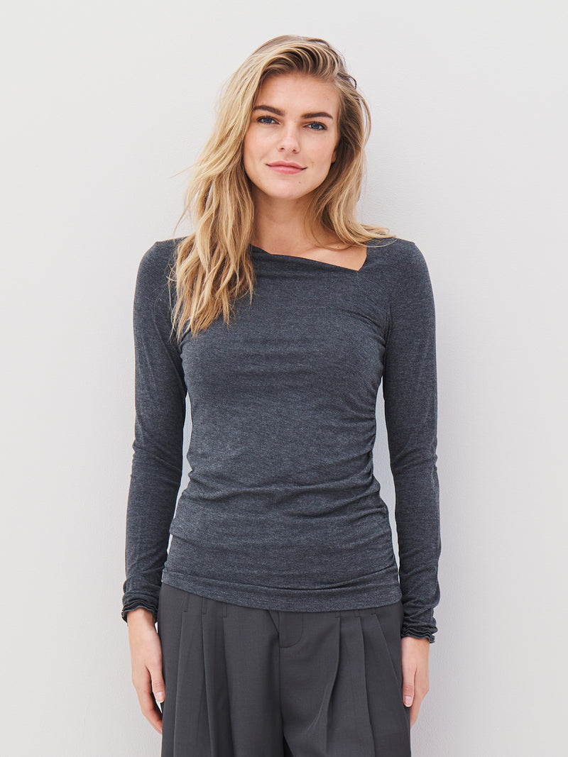 NÜ ADELE shirt Tops en t-shirts 901 Grey