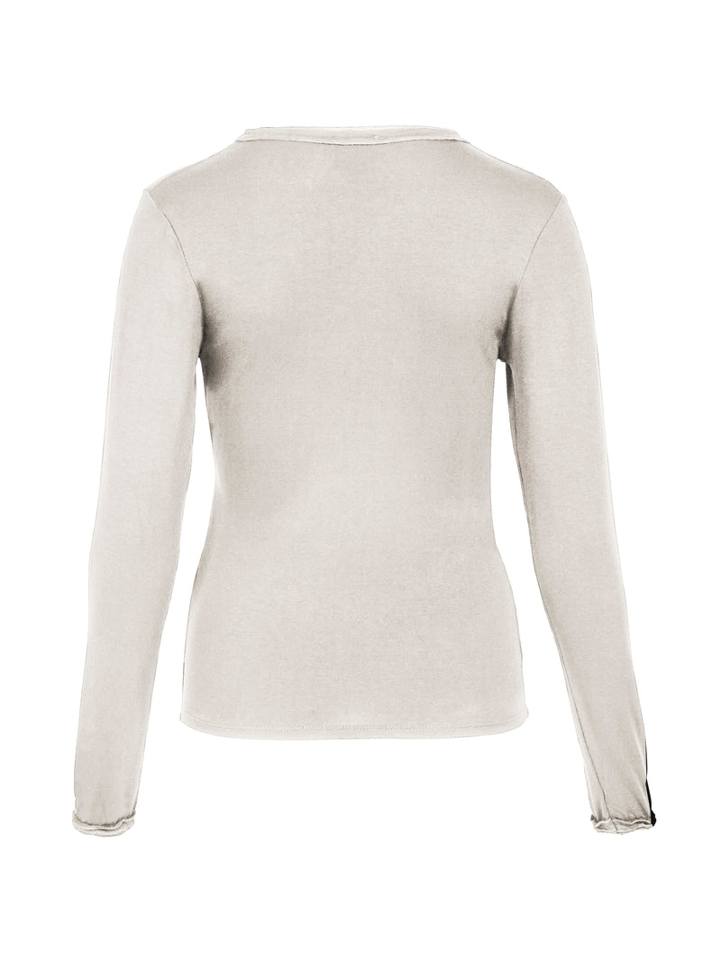 NÜ ADELE wikkel-T-shirt Tops en t-shirts 112 Bone