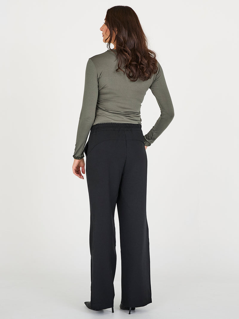 NÜ ADELE wikkel-T-shirt Tops en t-shirts 393 Army