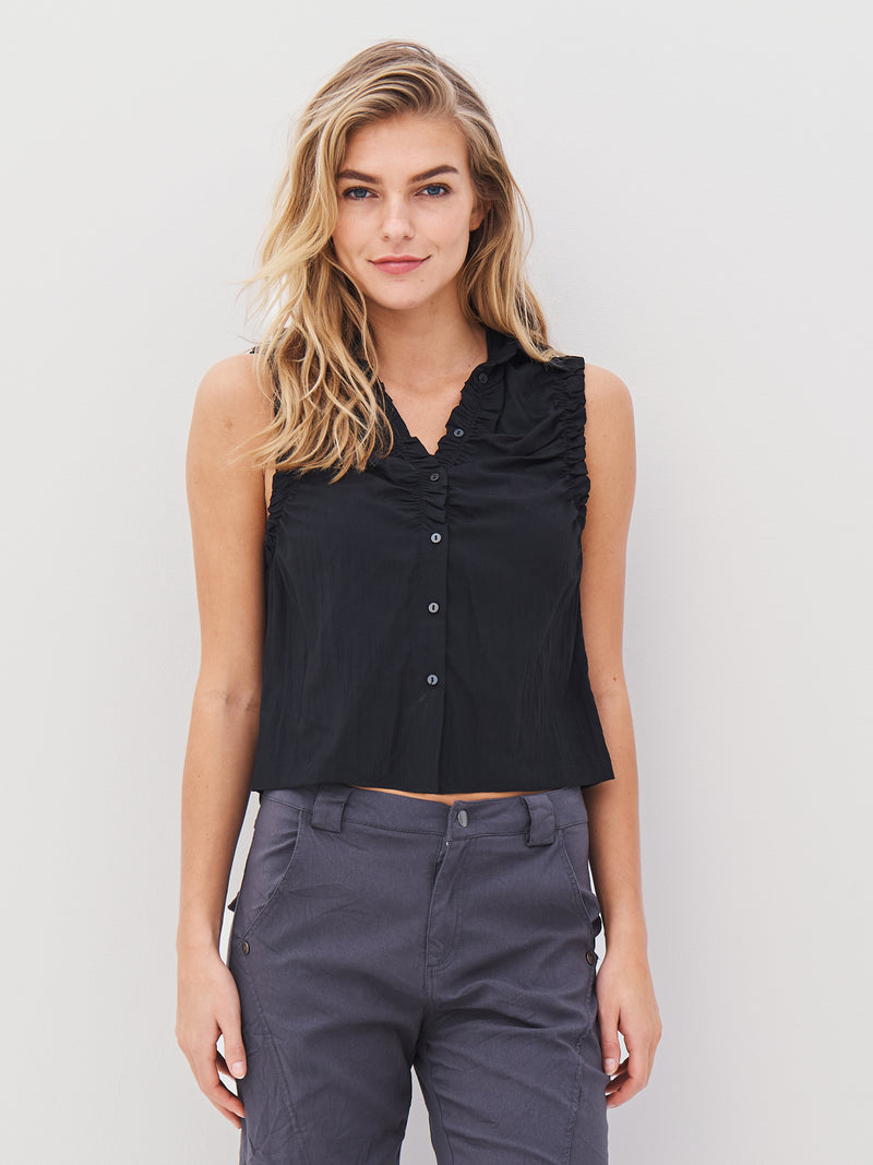 NÜ ADELIA top Tops en t-shirts Zwart
