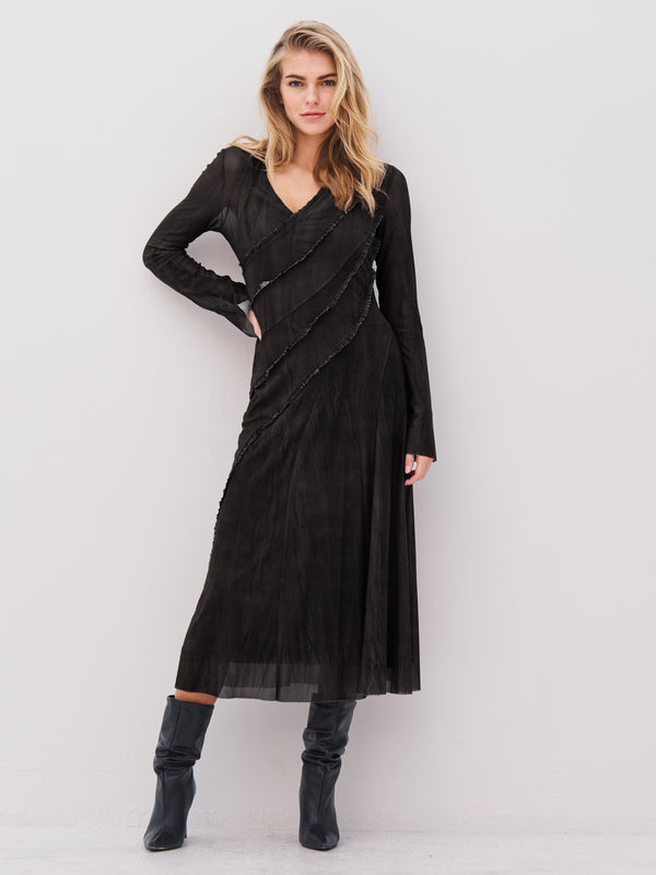 NÜ AGNA jurk Jurken 000 Solid black