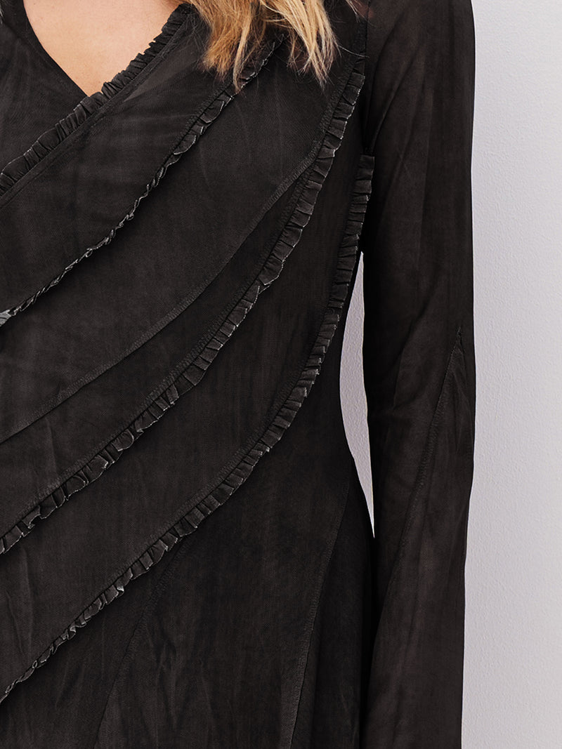NÜ AGNA jurk Jurken 000 Solid black