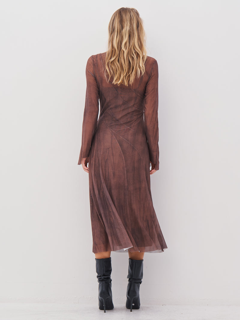 NÜ AGNA jurk Jurken 289 Brown Mix