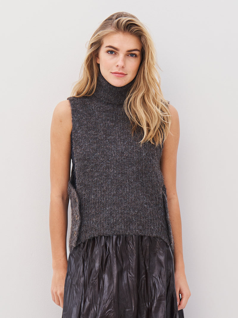 NÜ AGNES gebreid vest Vesten 289 Brown