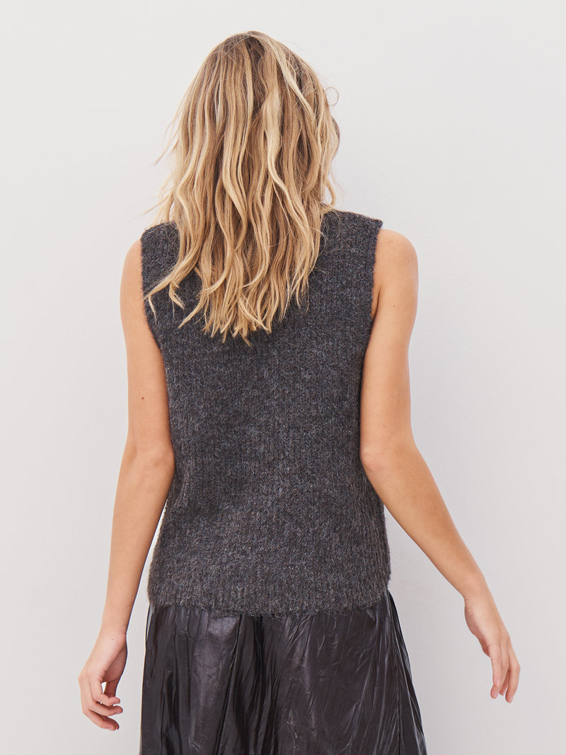 NÜ AGNES gebreid vest Vesten 289 Brown