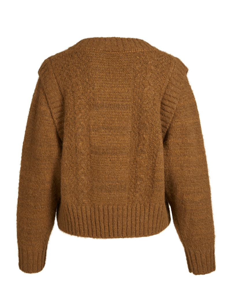 NÜ AGNES gebreide blouse Blouses 220 Camel
