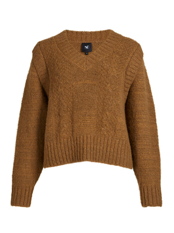 NÜ AGNES gebreide blouse Blouses 220 Camel