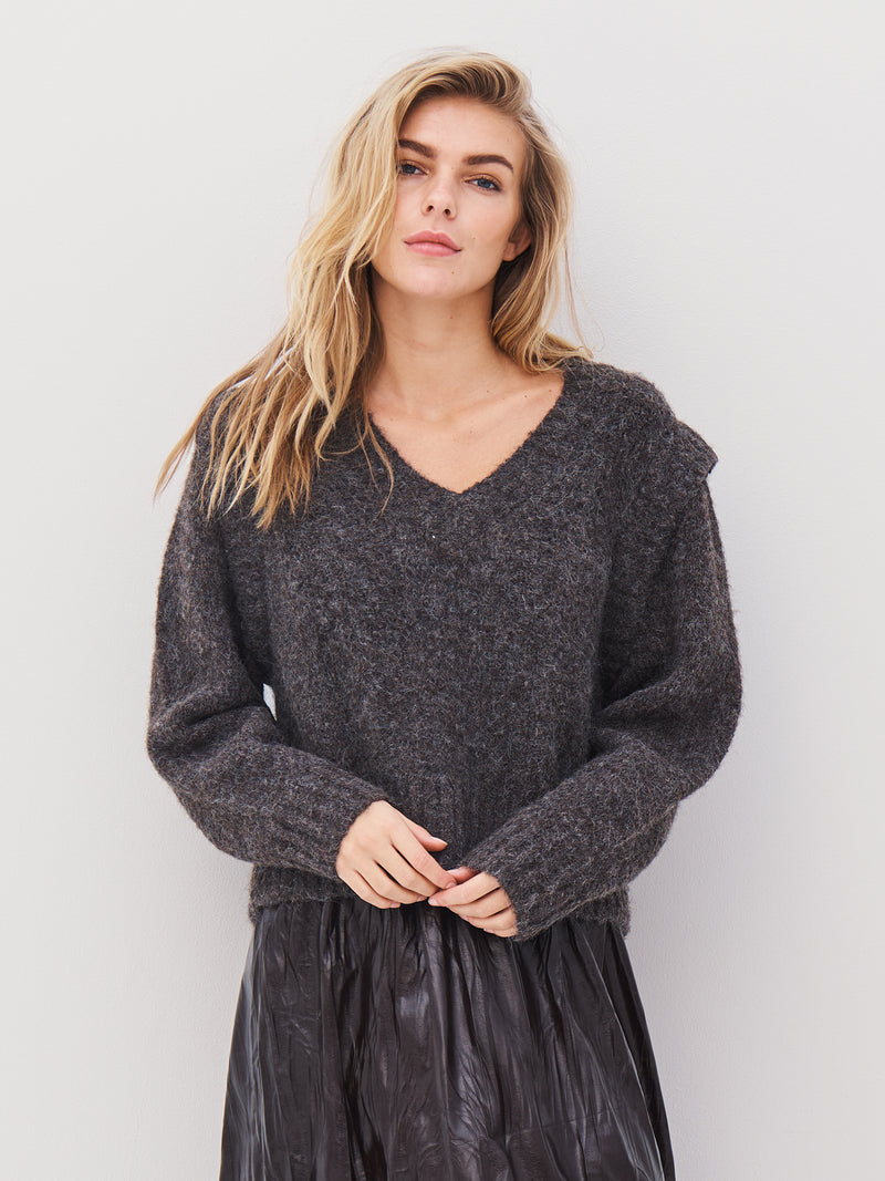 NÜ AGNES gebreide blouse Blouses 289 Brown