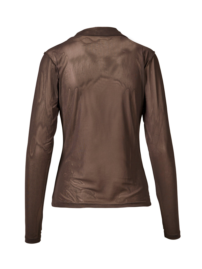 NÜ AGNETA blouse Tops en t-shirts 289 Brown Mix
