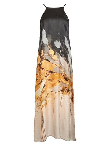 NÜ AIA band jurk Jurken 520 Yellow mix