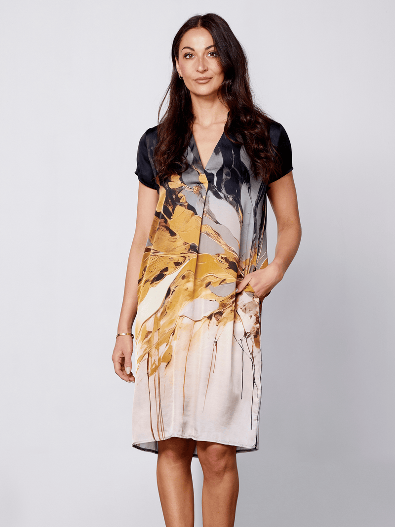 NÜ AIA jurk Jurken 520 Yellow mix