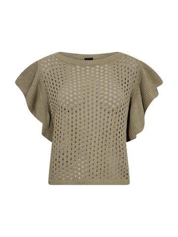 NÜ AIDA gebreide blouse Breigoed 393 Army