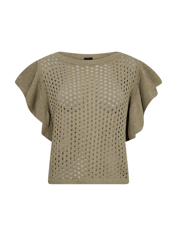 NÜ AIDA gebreide blouse Blouses 393 Army