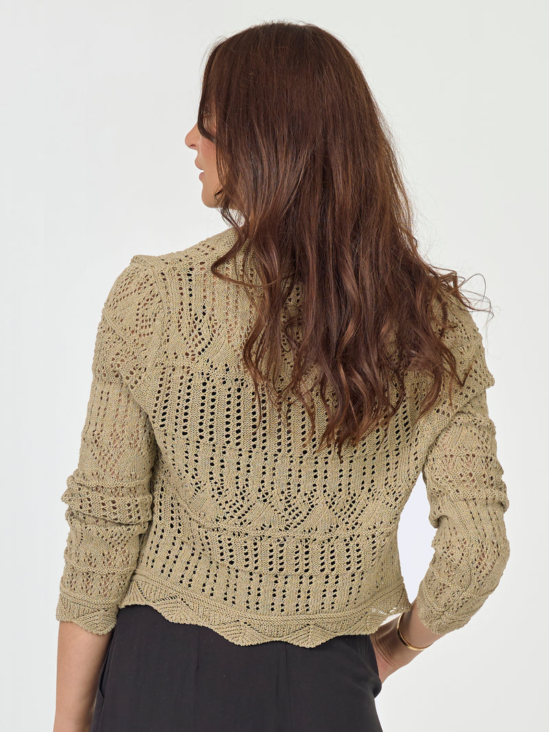 NÜ AIDA gebreide vest Vest 393 Army
