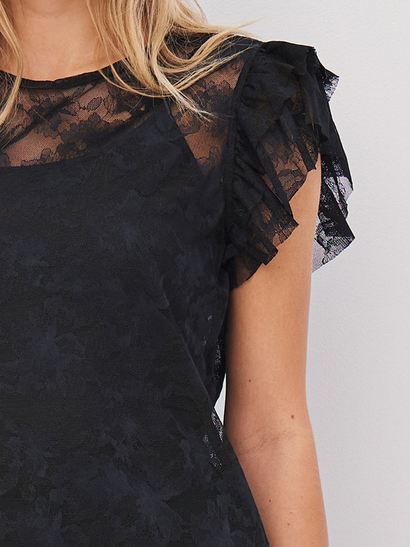 NÜ ALEC top Tops en t-shirts Zwart