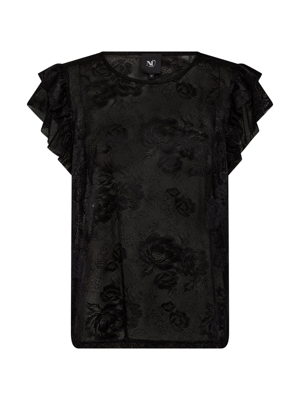 NÜ ALEC top Tops en t-shirts Zwart