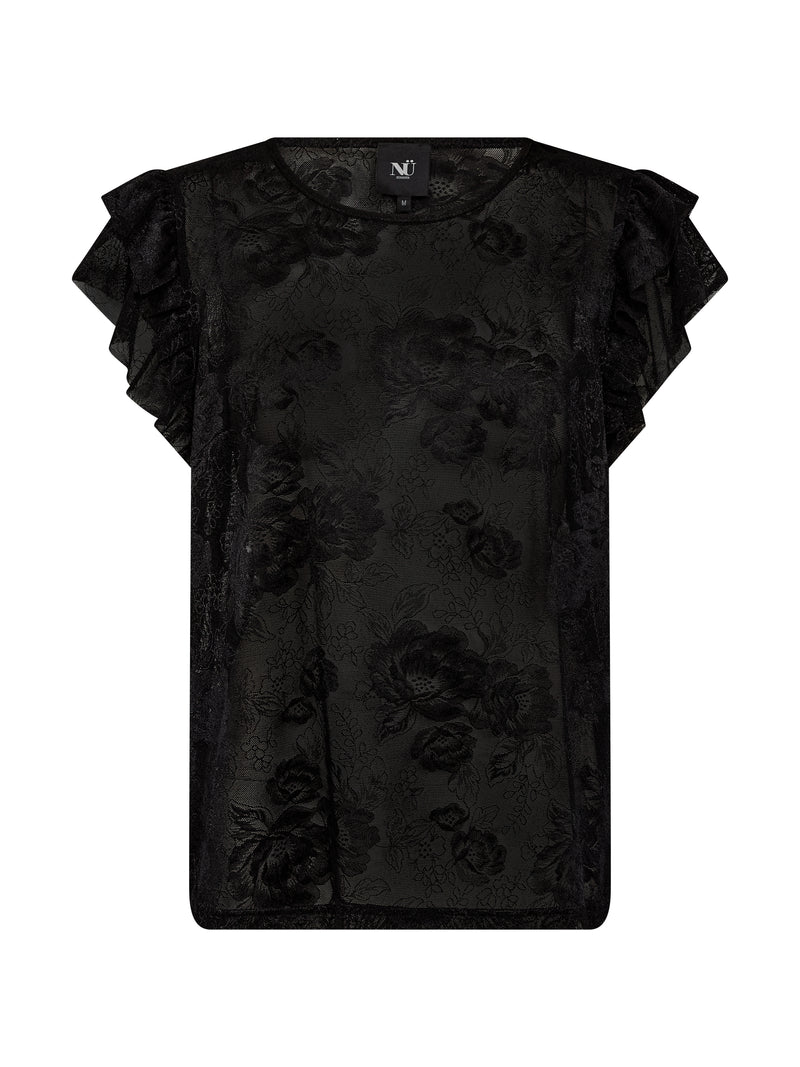 NÜ ALEC top Tops en t-shirts Zwart