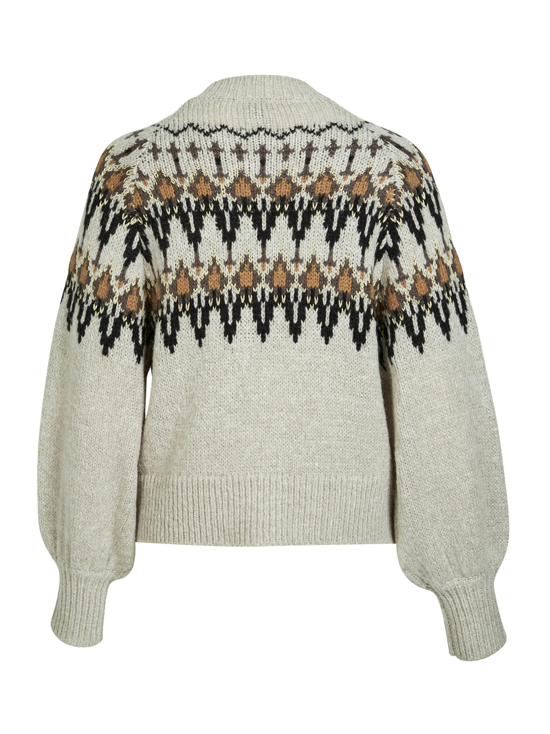 NÜ ALENA gebreide blouse Blouses 112 Bone mix