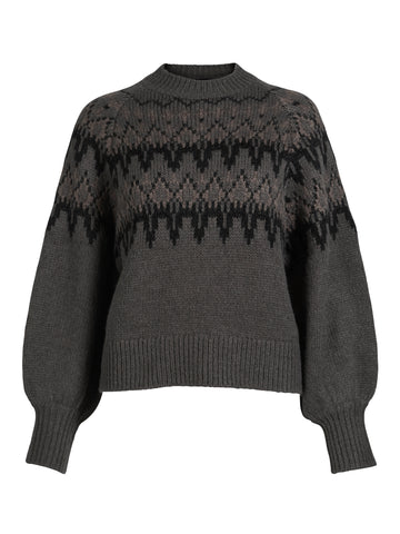 NÜ ALENA gebreide blouse Blouses 901 Grey mix