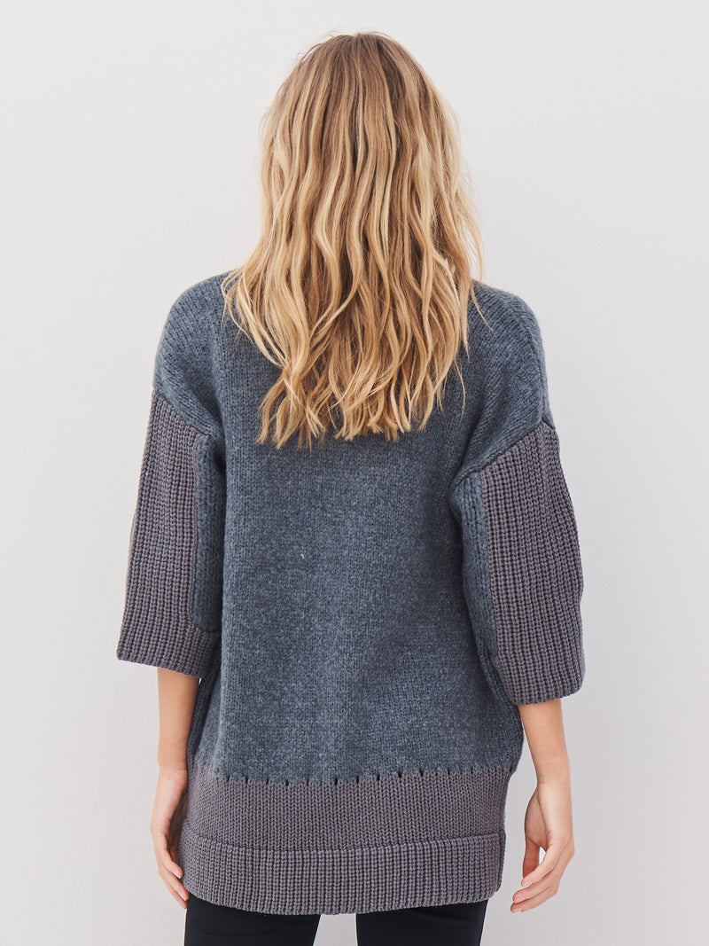 NÜ ALEXA Gebreid vest Vest 901 Grey