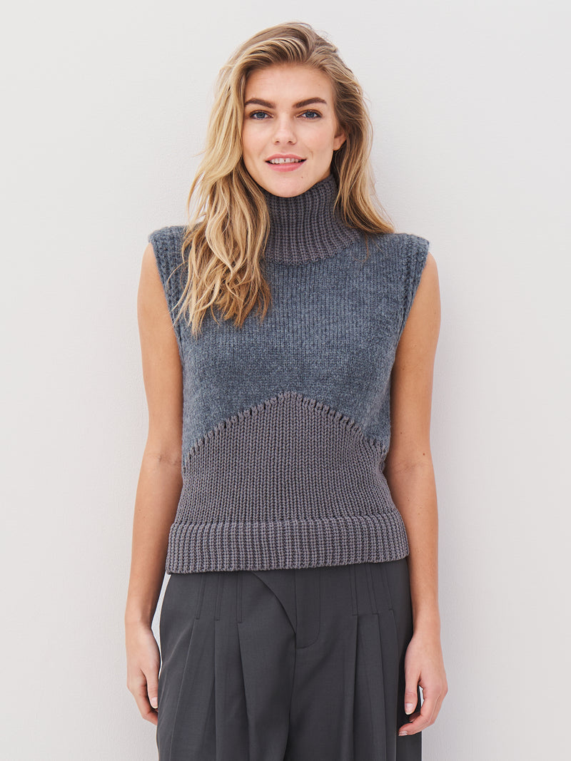 NÜ ALEXA gebreide top Tops en t-shirts 901 Grey