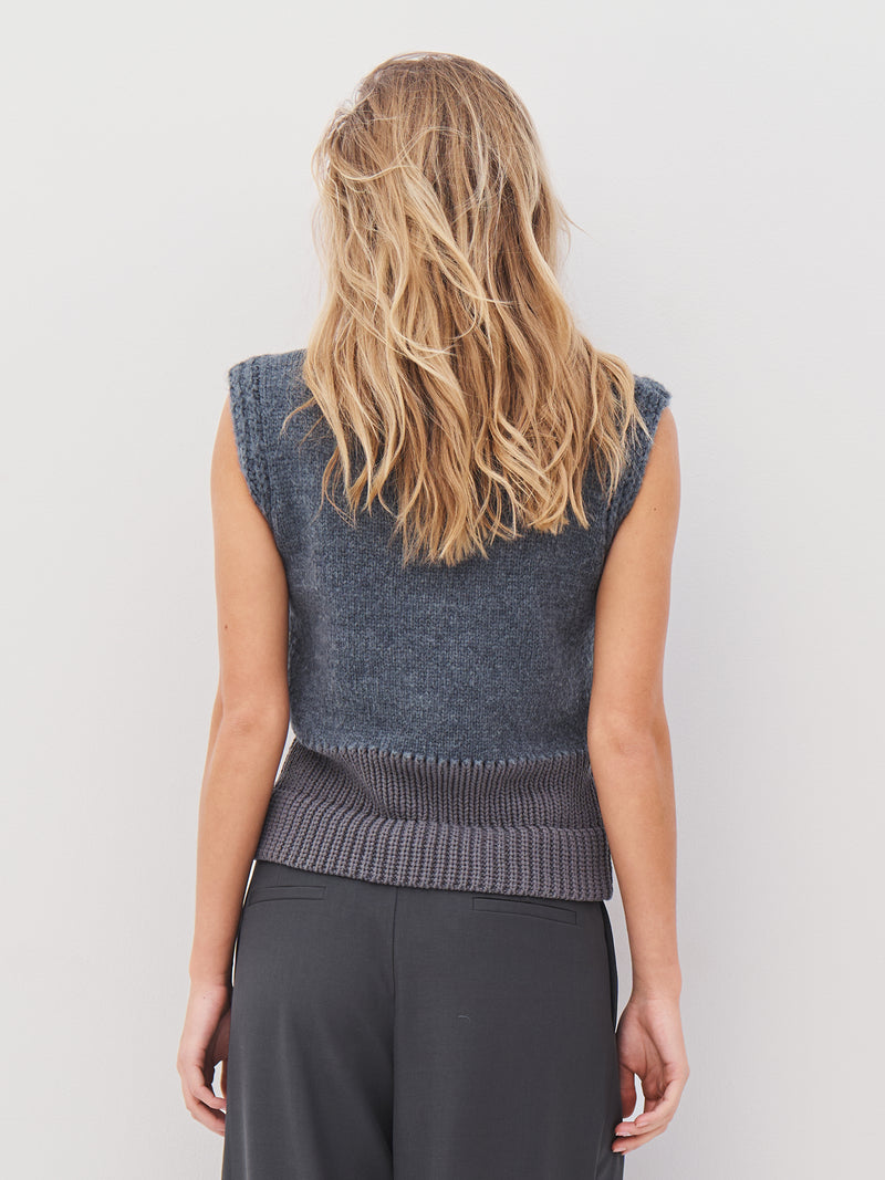 NÜ ALEXA gebreide top Tops en t-shirts 901 Grey