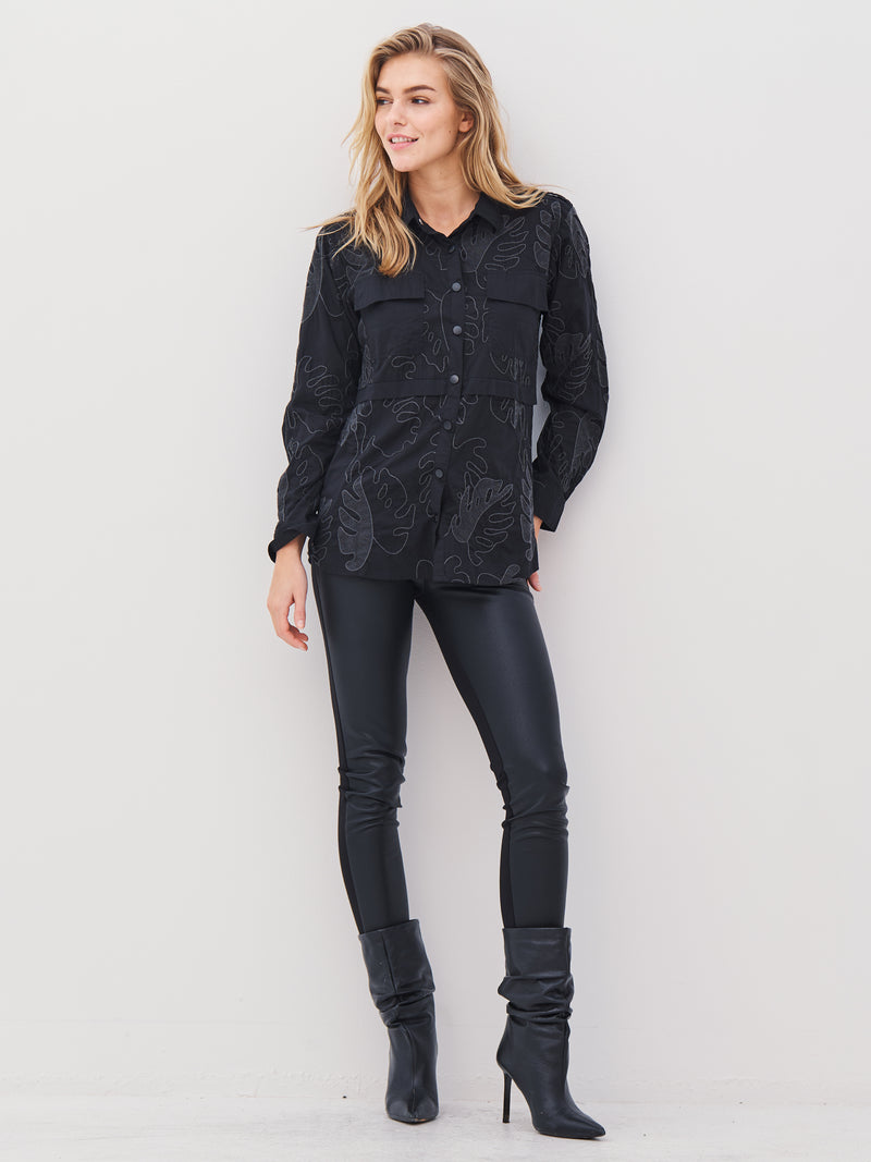NÜ ALLIE shirt Overhemden Zwart mix