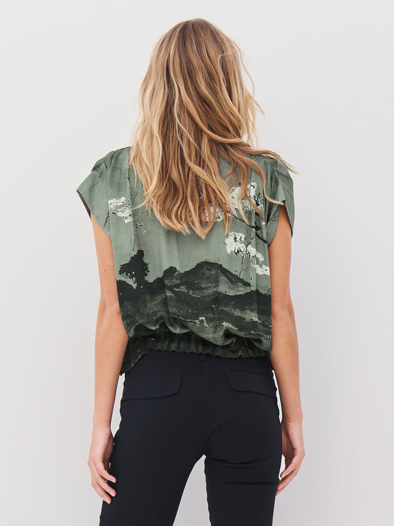 NÜ ALLI s/s overhemd Overhemden 393 Army Mix