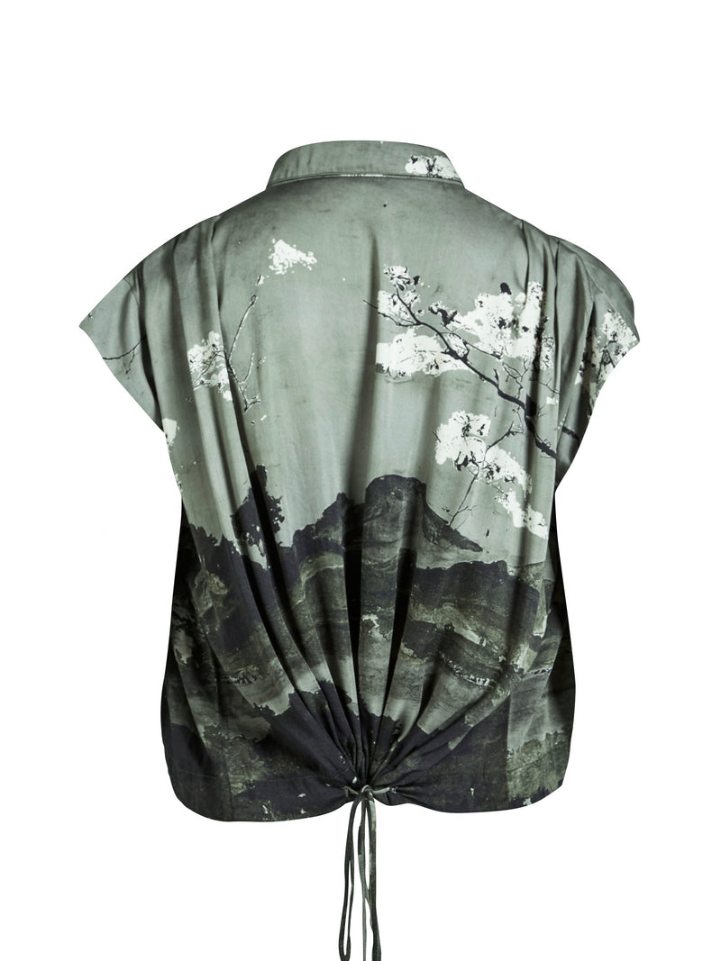 NÜ ALLI s/s overhemd Overhemden 393 Army Mix