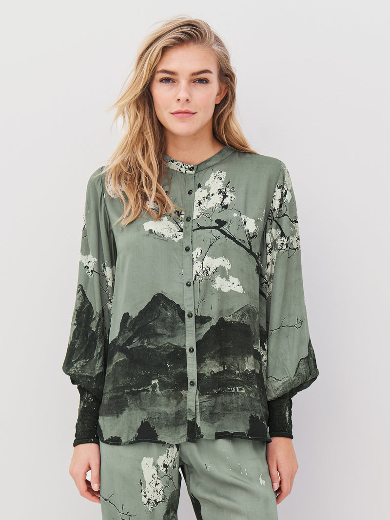NÜ ALLI shirt Overhemden 393 Army Mix