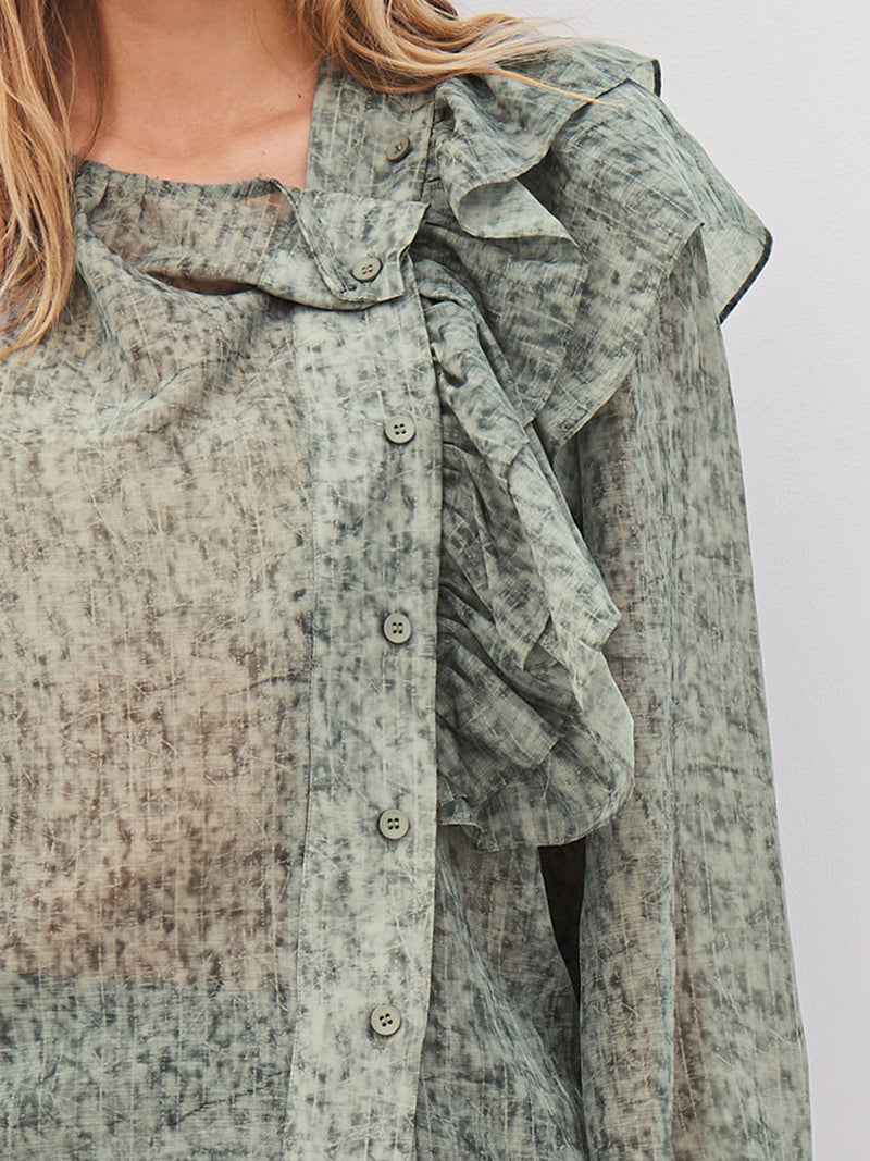 NÜ AMELI shirt Overhemden 393 Army Mix
