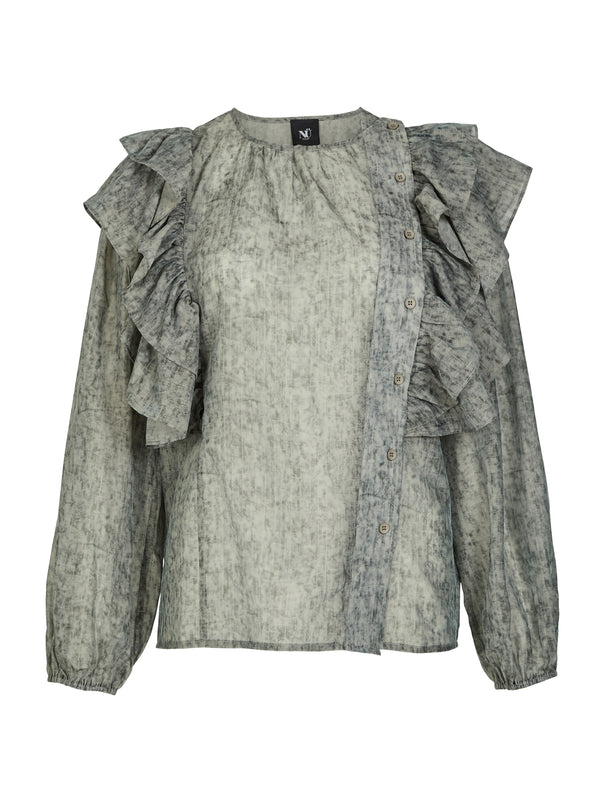 NÜ AMELI shirt Overhemden 393 Army Mix