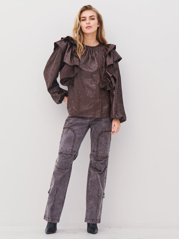 NÜ AMY broek Broeken 289 Brown Mix