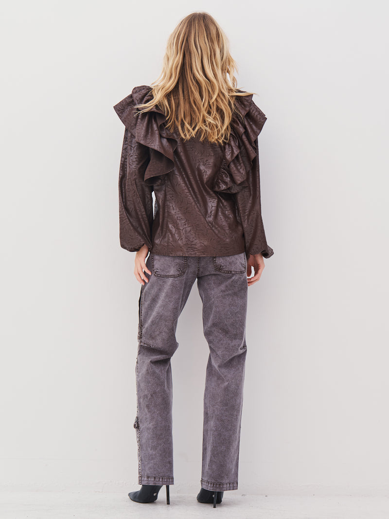 NÜ AMY broek Broeken 289 Brown Mix