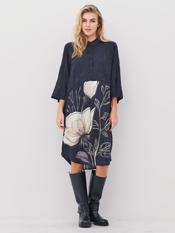 NÜ ANDY jurk Jurken Zwart mix