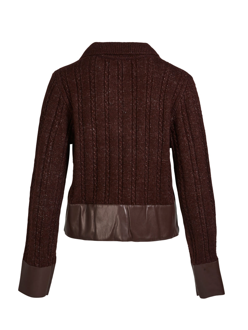 NÜ ANIA gebreide blouse Blouses 789 Grape Mix