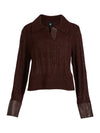 NÜ ANIA gebreide blouse Blouses 789 Grape Mix